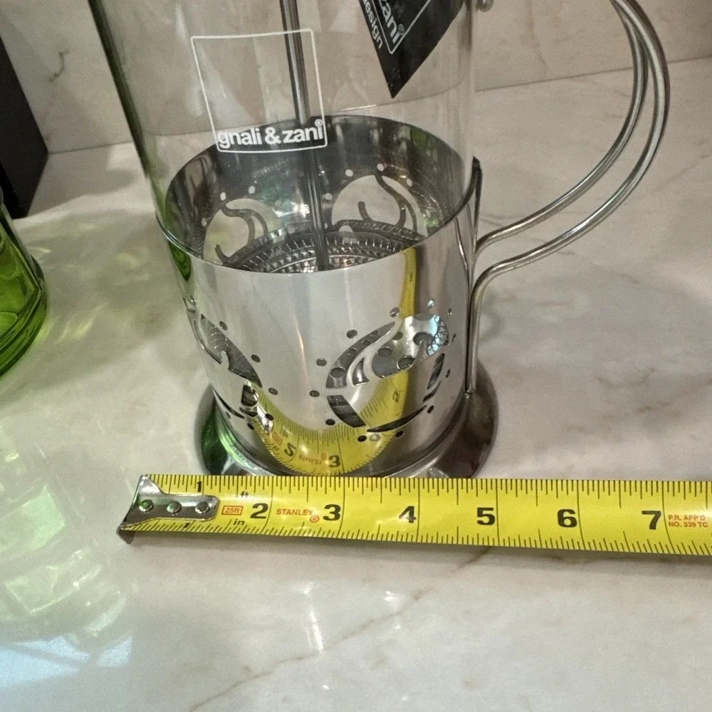 Gnali & Zani French Press Coffee Tea Maker NEW